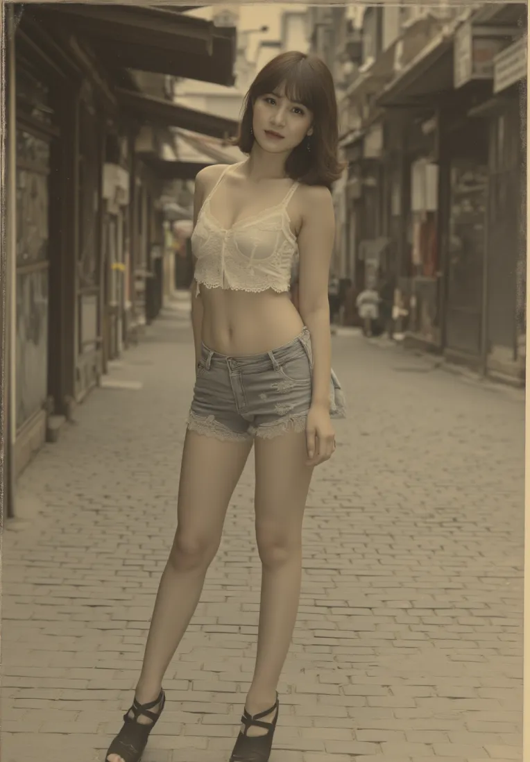 Street Photography,Girl,Checkpoint,FLUX.1
