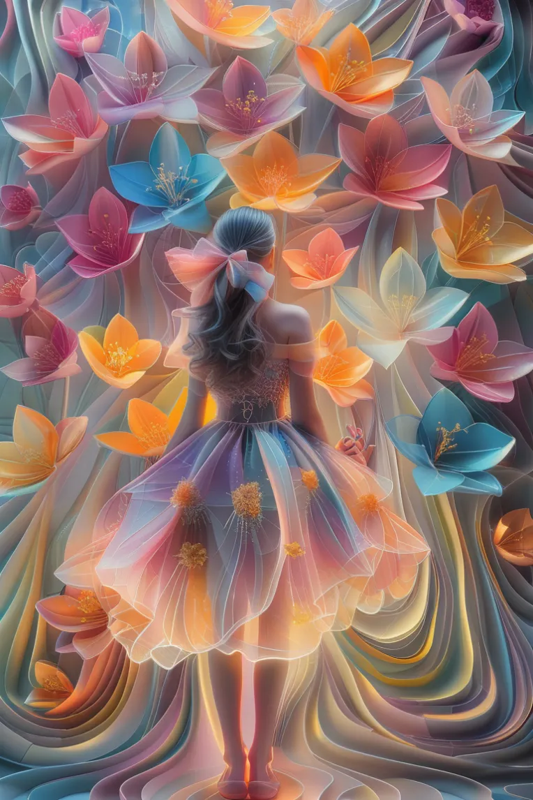 CGI style,Anime Style,Girl,LoRA,HunyuanDiT v1.2