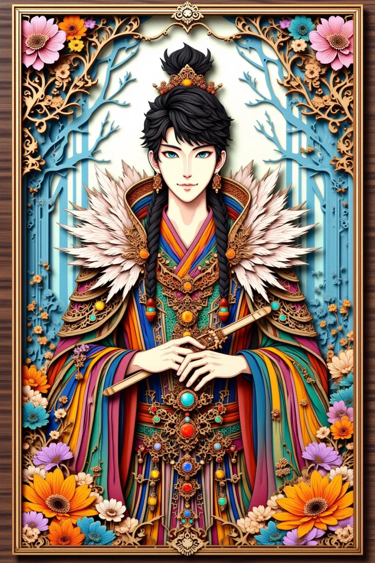 Traditional Painting Media,Girl,Style Boost,LoRA,FLUX.1