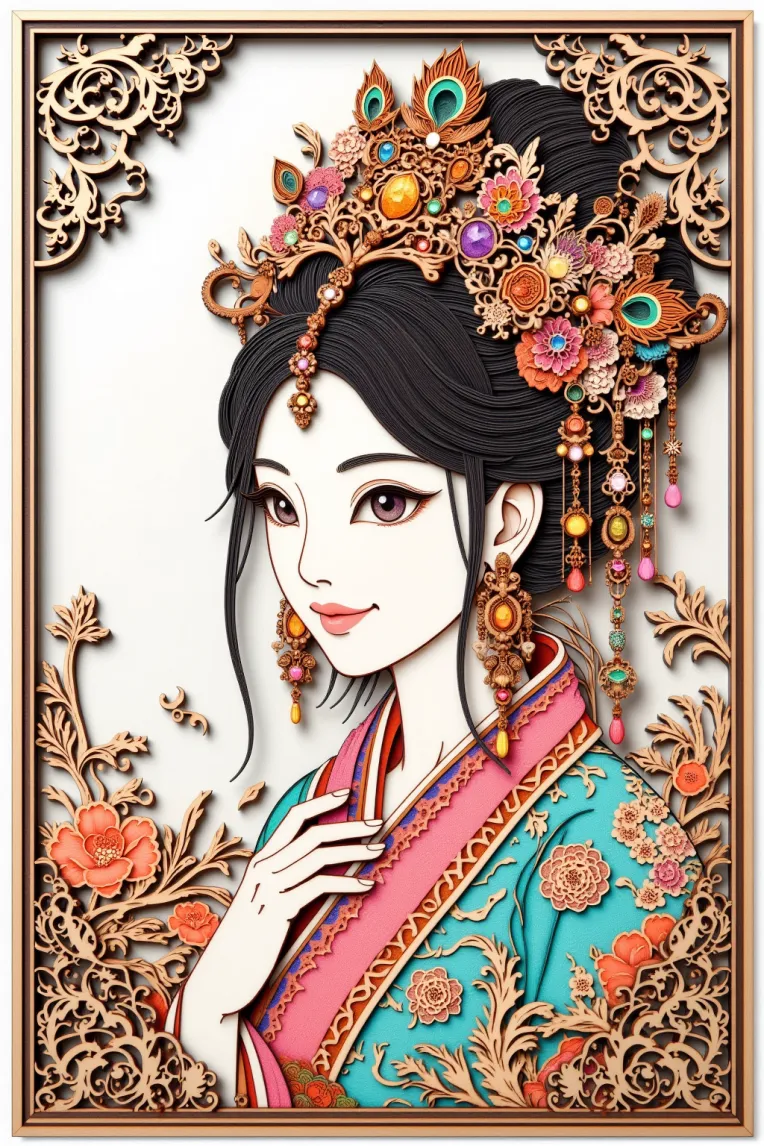 Traditional Painting Media,Girl,Style Boost,LoRA,FLUX.1