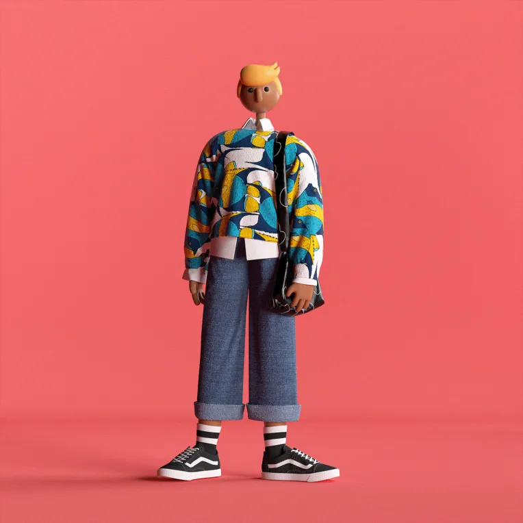 Cartoon style,Boy,Style Boost,LoRA,FLUX.1