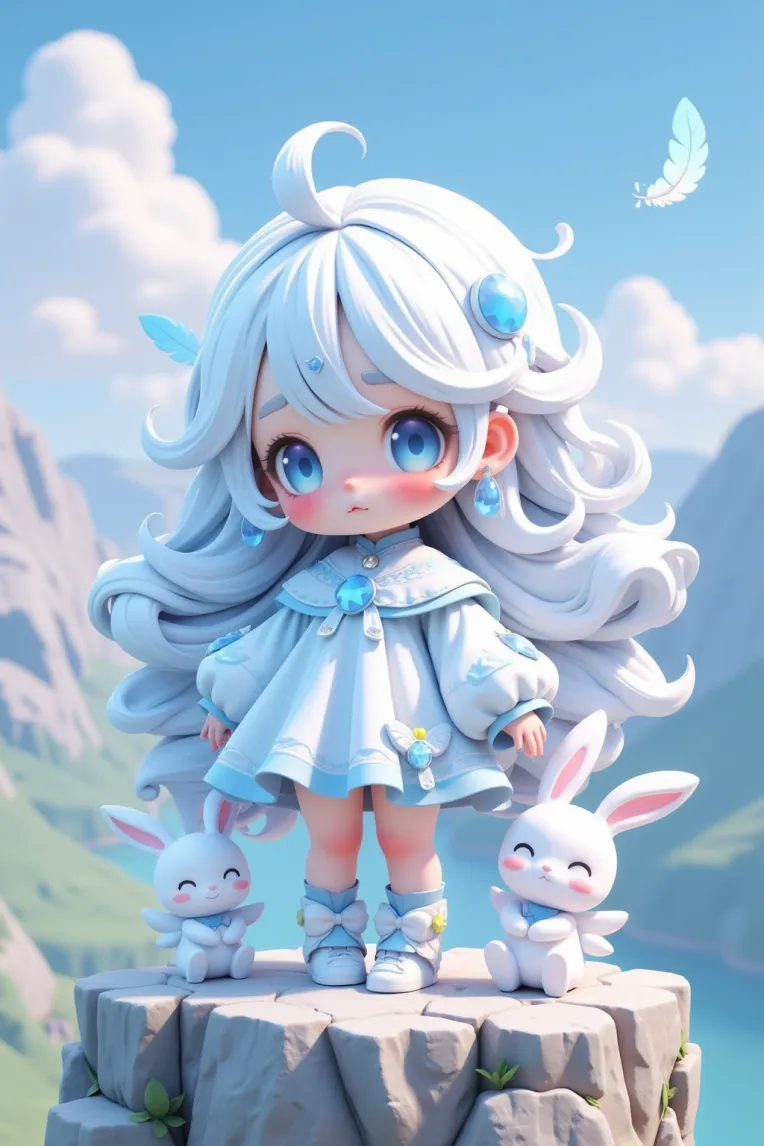 Cartoon style,Girl,Style Boost,LoRA,FLUX.1