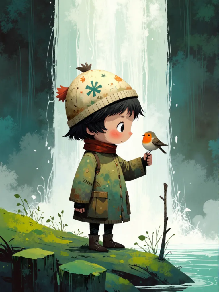 Digital Painting Media,Girl,Style Boost,LoRA,FLUX.1