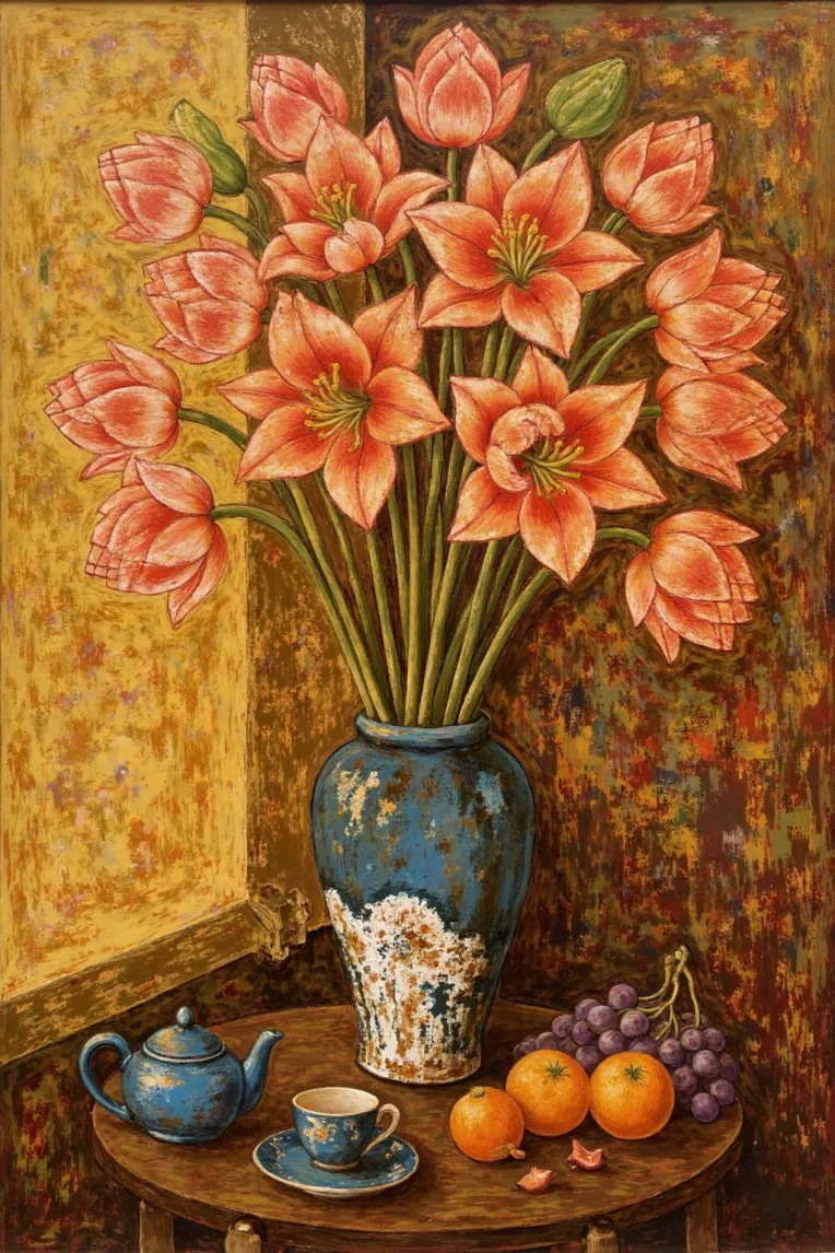 Traditional Painting Media,Style Boost,Plant,LoRA,FLUX.1