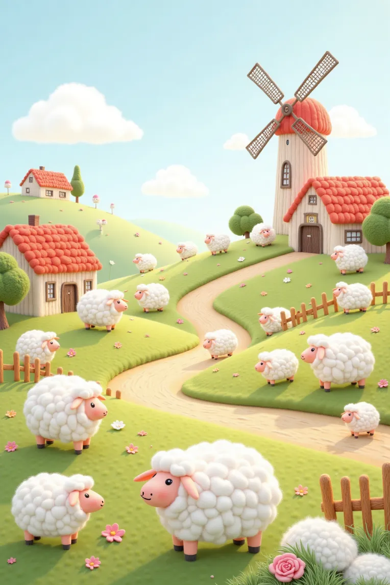 Flat Illustration,Building,Style Boost,LoRA,FLUX.1