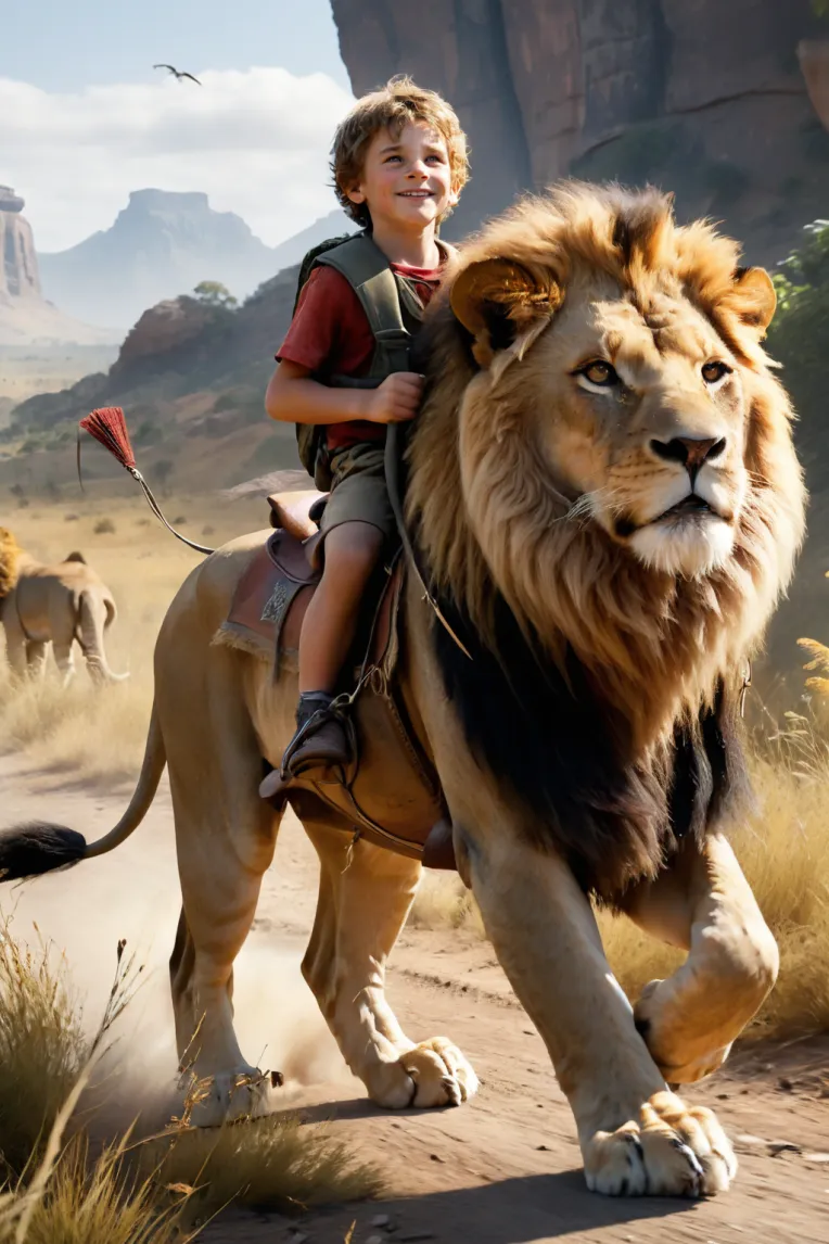lion riding-LoRA-PhuongArt-Shakker