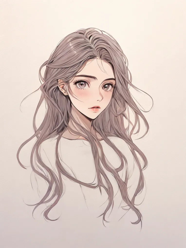 Hand-Drawn,Flat Illustration,Girl,Workflow,