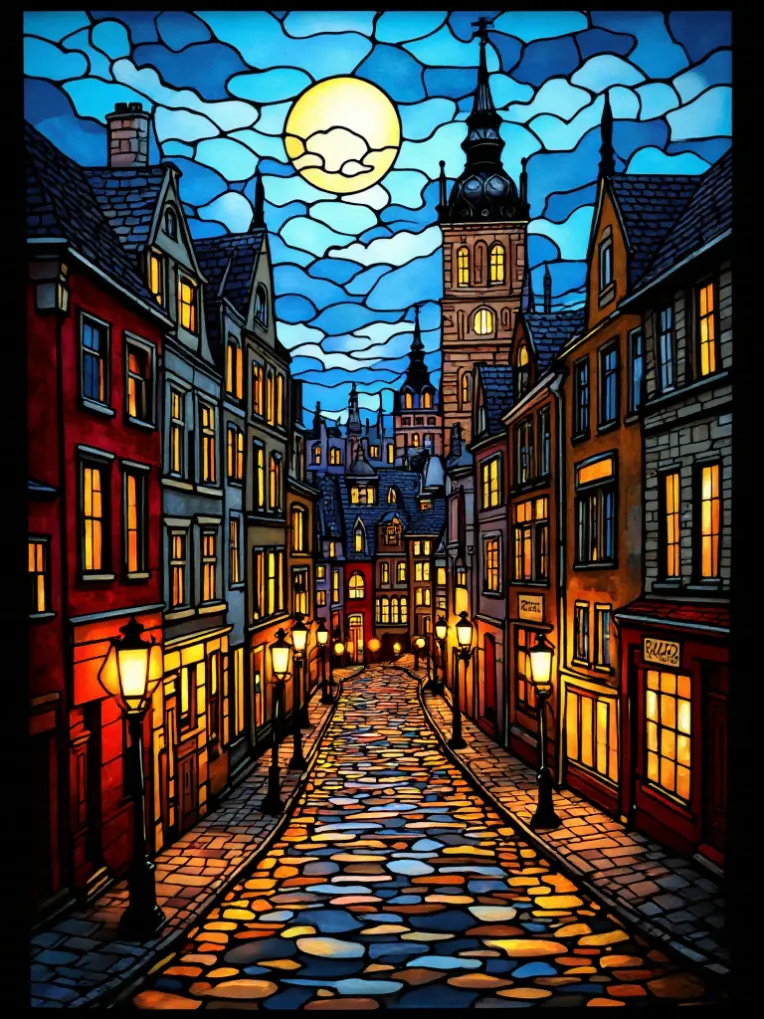 Traditional Painting Media,Building,LoRA,FLUX.1