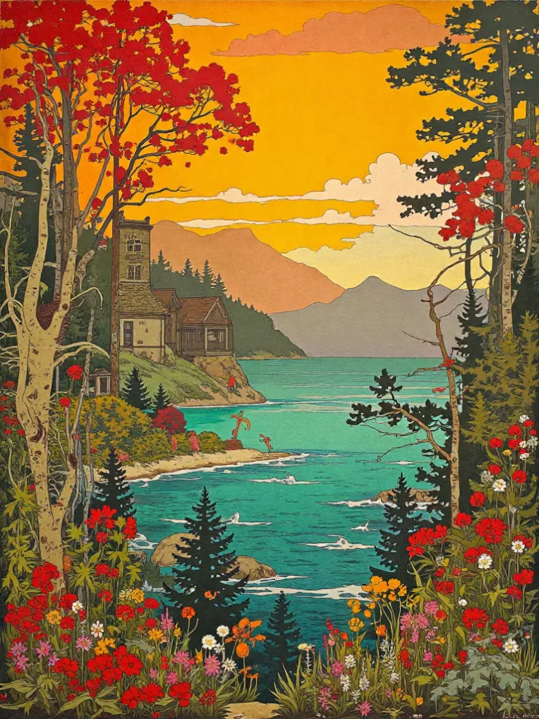 Traditional Painting Media,Style Boost,Landscape,LoRA,FLUX.1