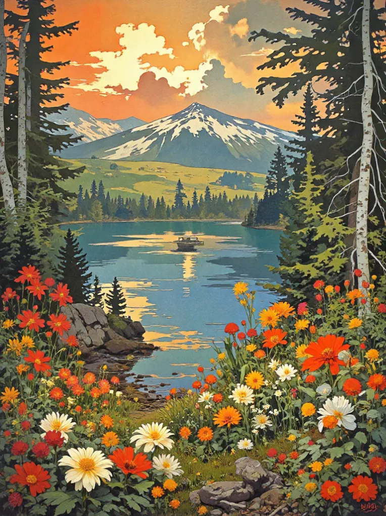 Traditional Painting Media,Style Boost,Landscape,LoRA,FLUX.1