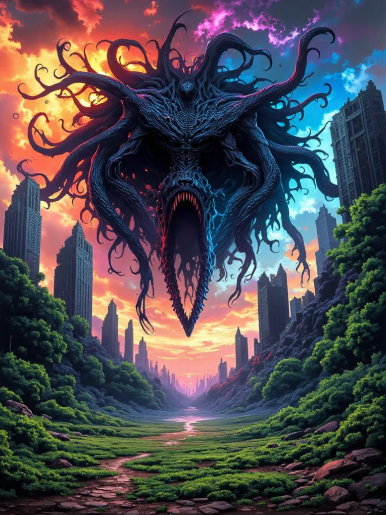 ☾DarkMoon★ページ Dark Fantasy x Giant Monster | Lâm Panda-LoRA-maitruclam-Shakker