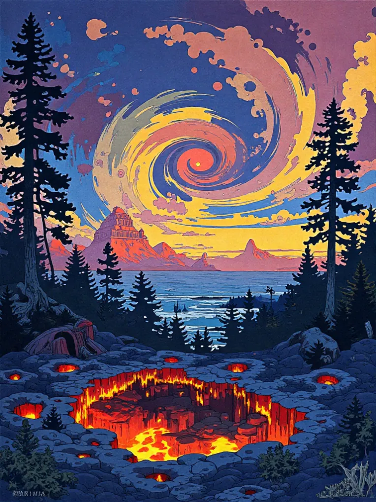 Traditional Painting Media,Style Boost,Landscape,LoRA,FLUX.1