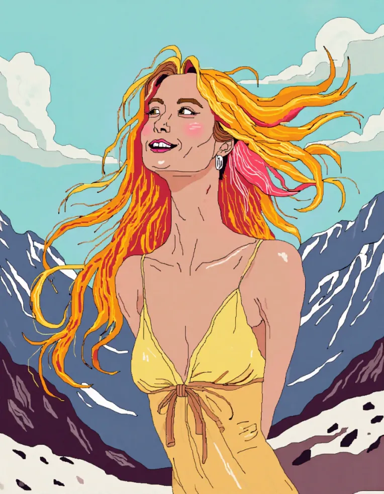 Flat Illustration,Girl,Character,LoRA,FLUX.1