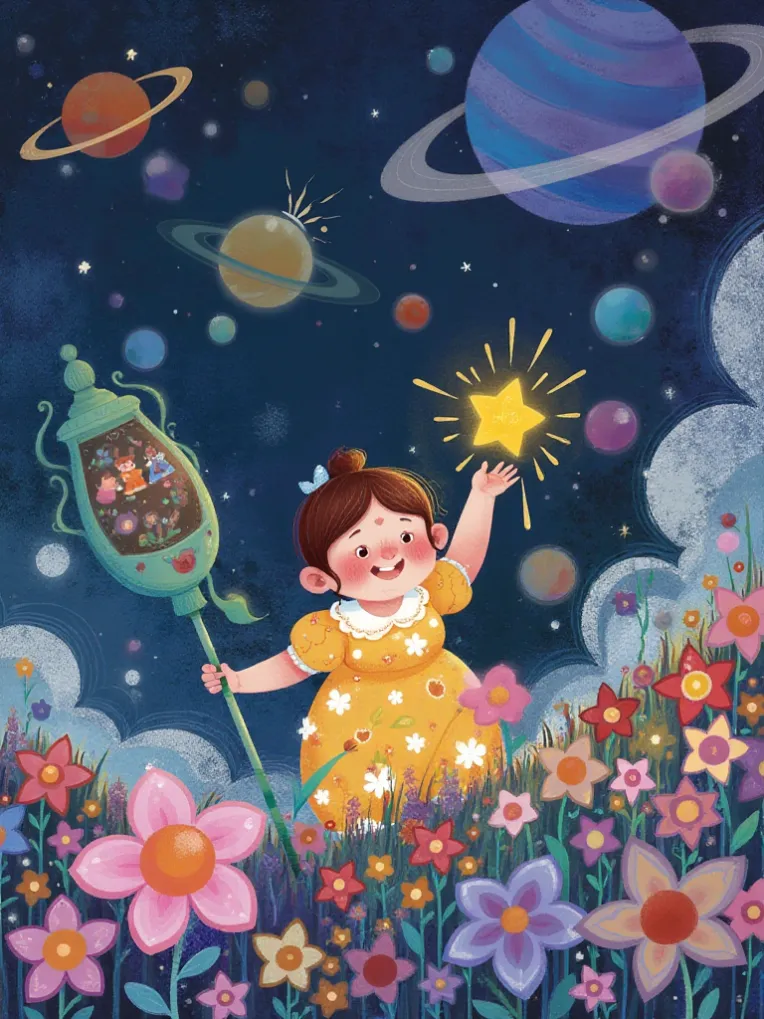 Kids' Illustration,Girl,Style Boost,LoRA,FLUX.1