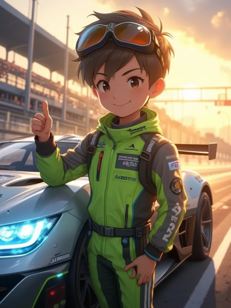 FLUX- Car Racing Anime-LoRA-Sulyad-Shakker