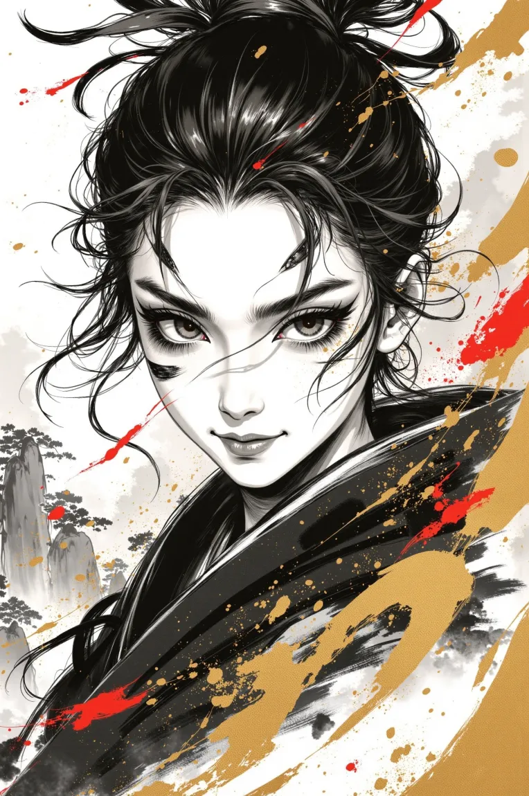 Traditional Painting Media,Girl,Style Boost,LoRA,FLUX.1