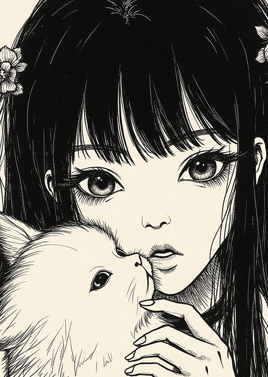 Traditional Painting Media,Girl,Style Boost,LoRA,FLUX.1