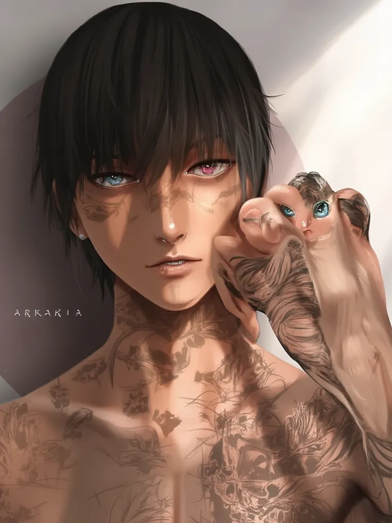 Hand-Drawn,Digital Painting Media,Boy,LoRA,FLUX.1