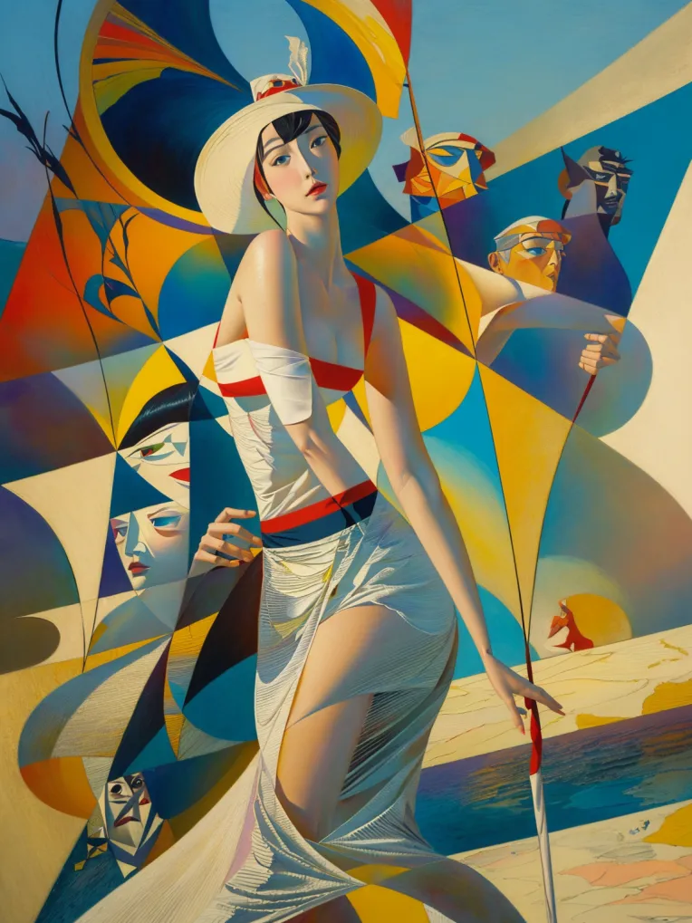 Classic Painting,Traditional Painting Media,Girl,LoRA,SD 1.5