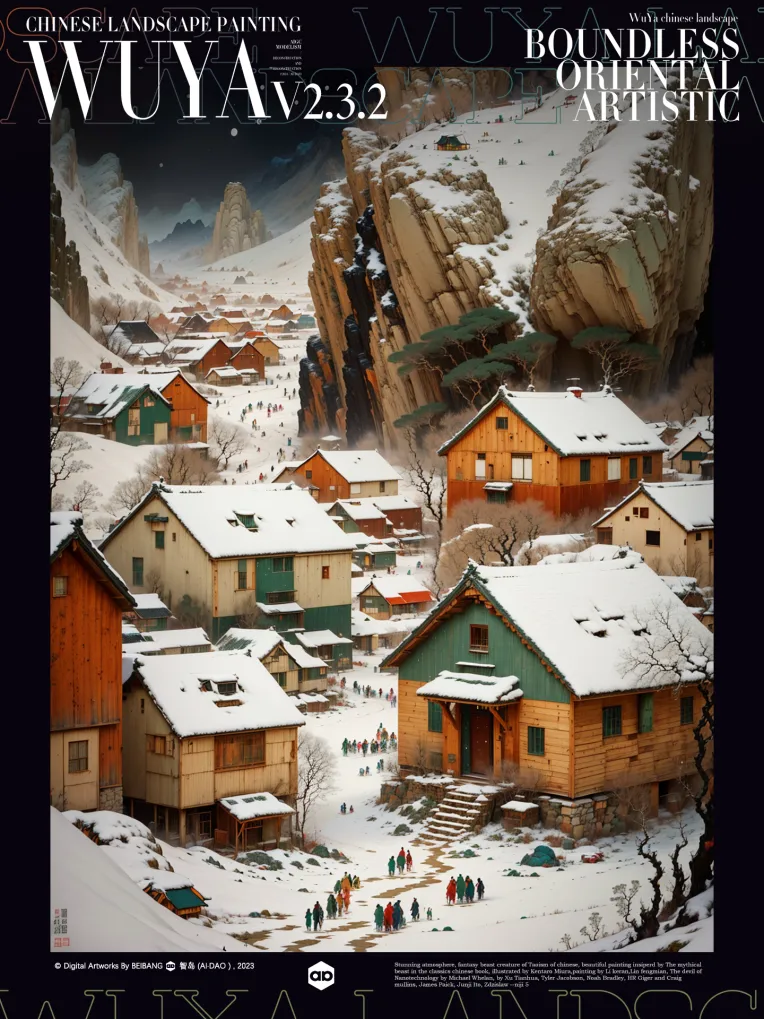 Traditional Painting Media,Style Boost,Landscape,LoRA,SD 1.5