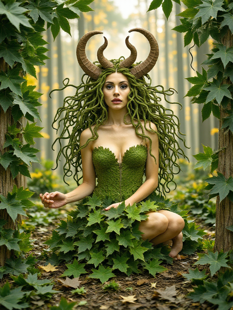 emerald-skinned humanoid female demon with long v1.0